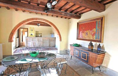 Finca en venta Arezzo, Toscana, RIF 2993 Essbereich mit Rundbogen