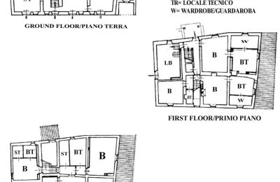 Finca en venta Arezzo, Toscana, RIF 2993 Grundriss HH