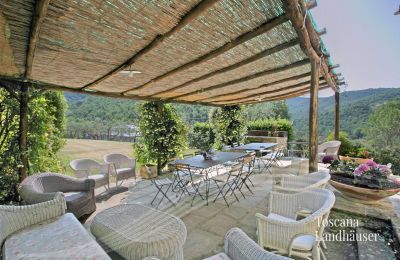 Finca en venta Arezzo, Toscana, RIF 2993 Terrasse mit Panoramablick