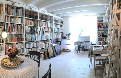 Casa señorial en venta Gémozac, Nueva Aquitania, Die Bibliothek mit Arbeitsplatz