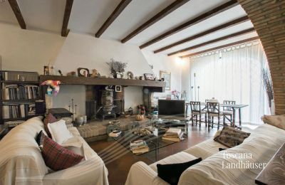 Casa rural en venta Sarteano, Toscana, RIF 3009 Wohnbereich mit Kamin