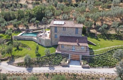 Finca en venta Cortona, Toscana, RIF 2986 Blick auf Rustico