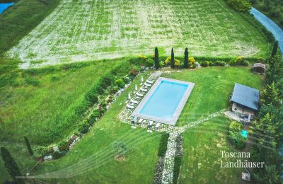 Finca en venta Castiglione d'Orcia, Toscana, RIF 3053 Vogelperspektive Pool