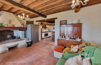 Casa de campo en venta Gaiole in Chianti, Toscana, RIF 3041 Wohnbereich mit Kamin