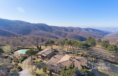 Casa de campo en venta Gaiole in Chianti, Toscana, RIF 3041 Vogelperspektive