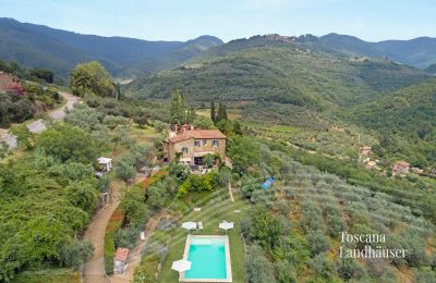 Finca en venta Loro Ciuffenna, Toscana, RIF 3098 Vogelperspektive