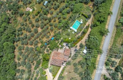 Finca en venta Loro Ciuffenna, Toscana, RIF 3098 Blick von oben