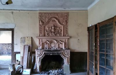 Palacio en venta Dobrocin, Pałac w Dobrocinie, Voivodato de Varmia y Masuria, Chimenea